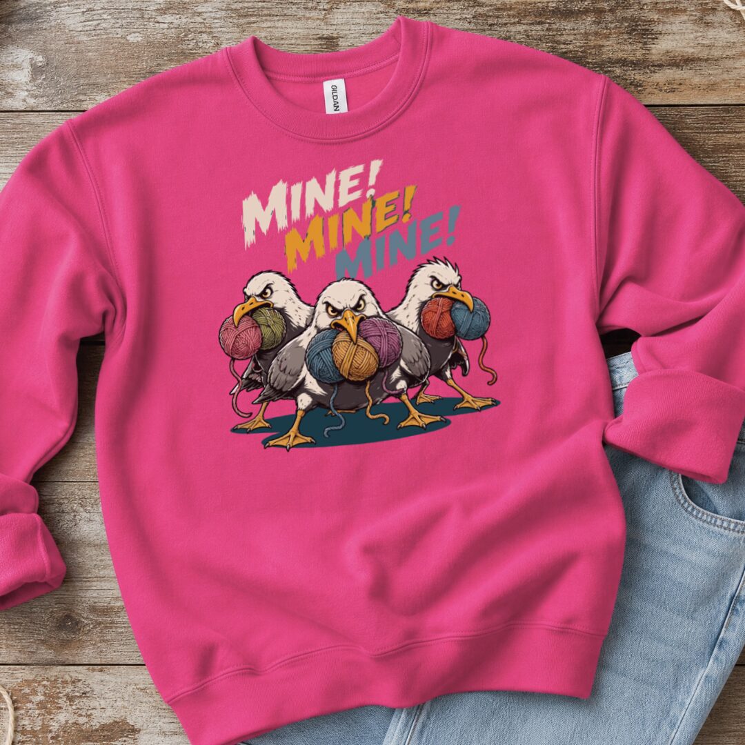 Mine Sweatshirt Bright Pink t-shirt