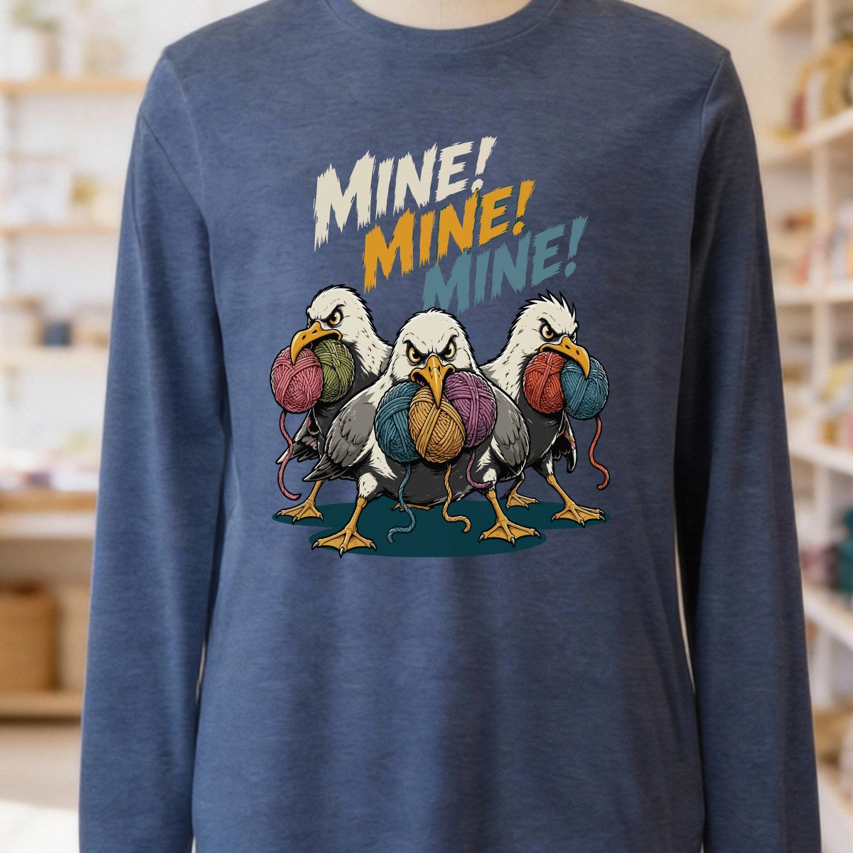 Mine Heather Navy Long Sleeve Tee.jpg