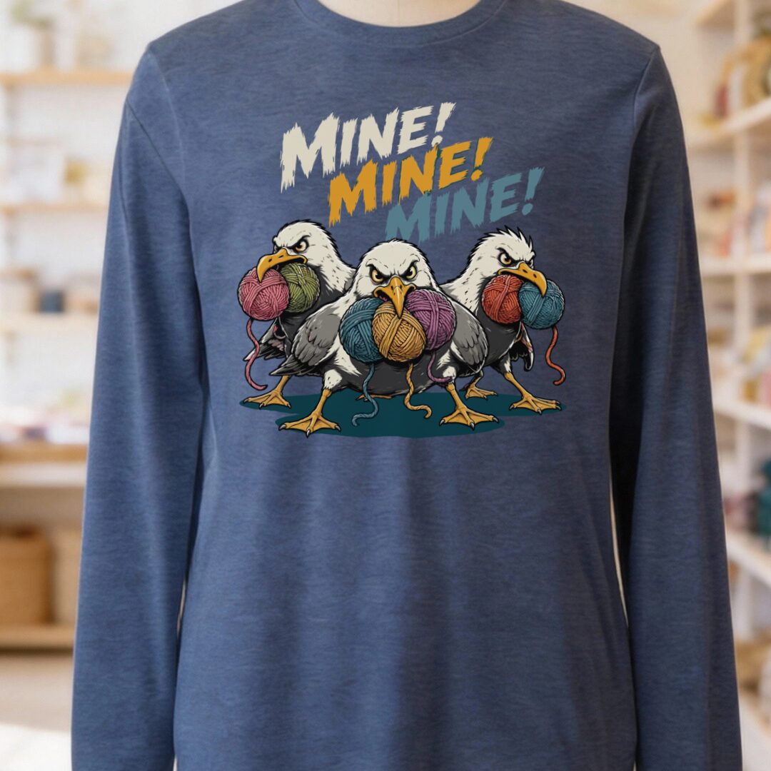 Mine Long Sleeve Tee Navy t-shirt