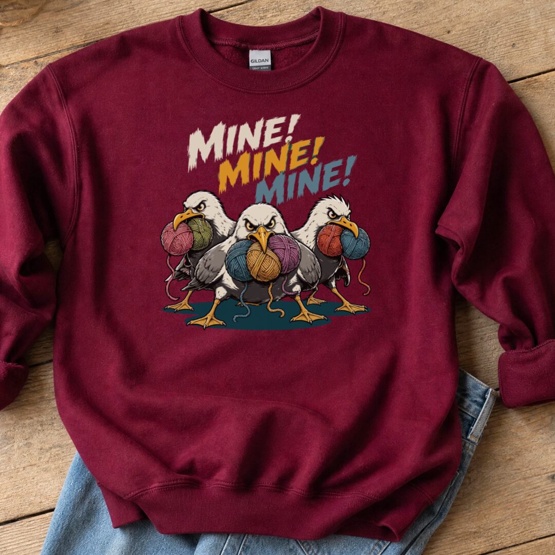 Mine Sweatshirt Maroon t-shirt