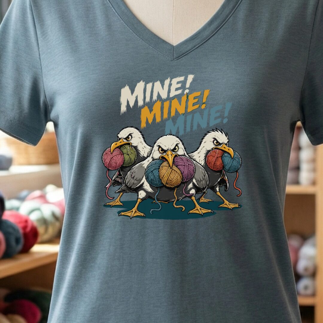 Mine V-Neck T-Shirt Slate t-shirt