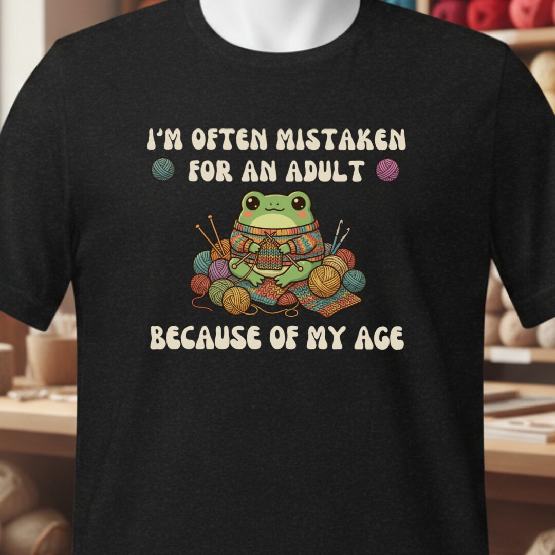 Mistaken For An Adult T-Shirt Black t-shirt