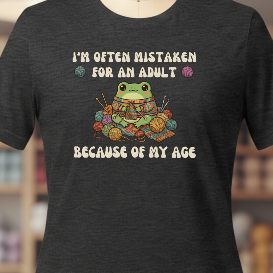 Mistaken For An Adult T-Shirt Dark Grey t-shirt