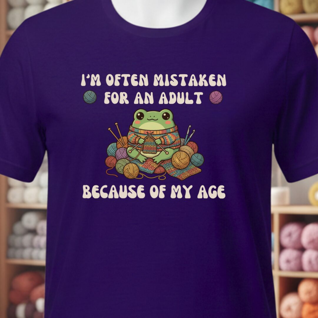 Mistaken For An Adult T-Shirt Purple t-shirt