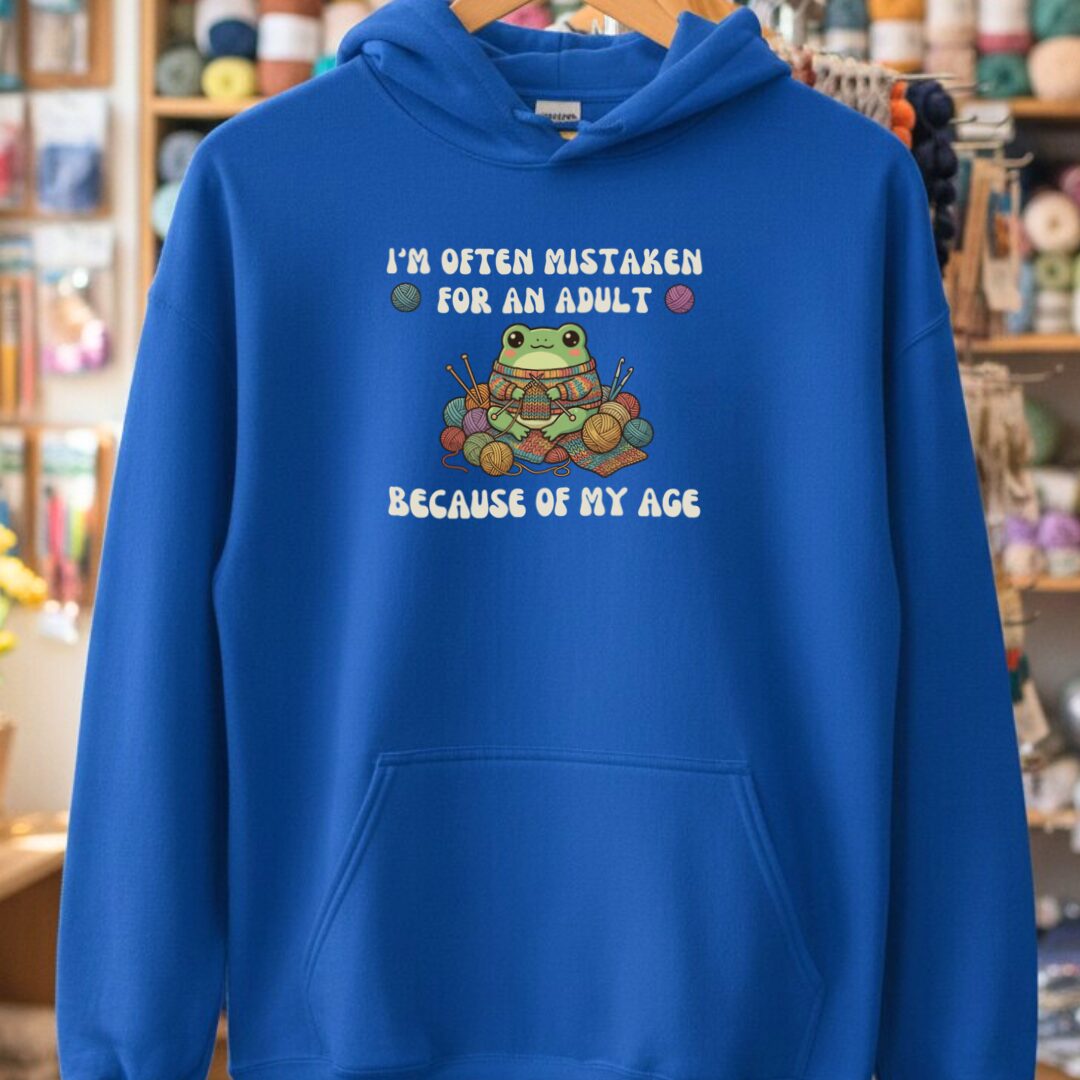 Mistaken For An Adult Hoodie Royal t-shirt