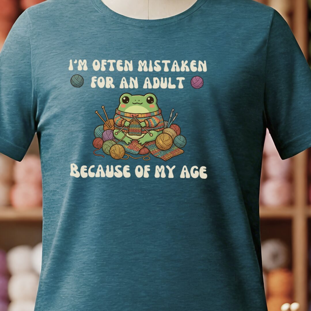 Mistaken For An Adult T-Shirt Teal Blue t-shirt