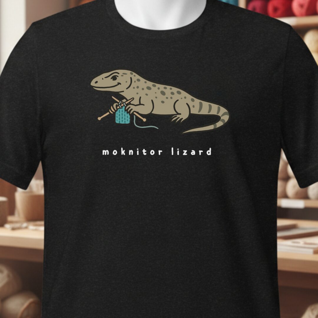 Moknitor Lizard T-Shirt Black t-shirt