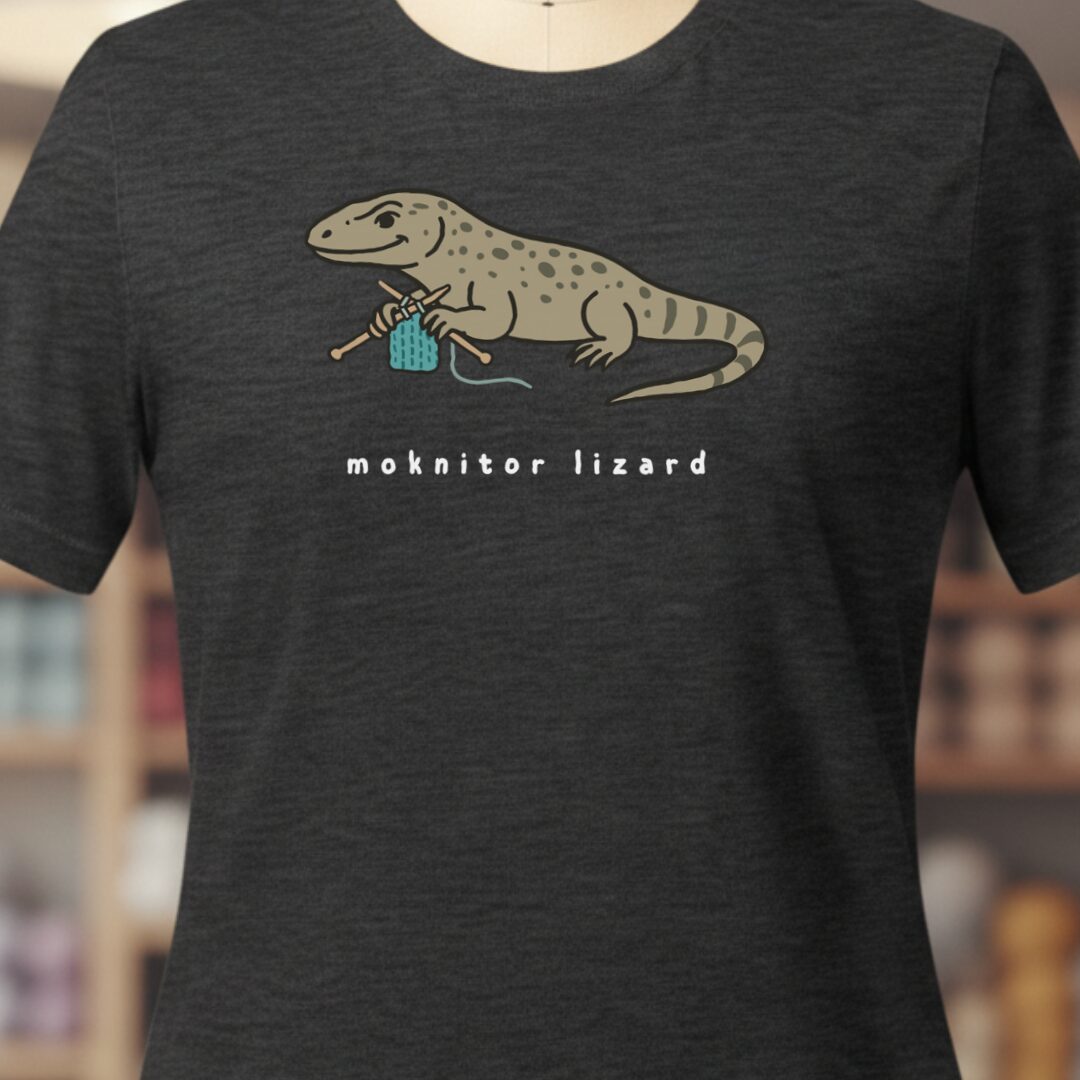 Moknitor Lizard T-Shirt Dark Grey t-shirt