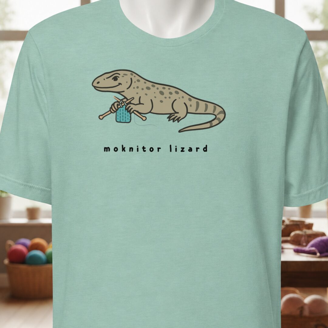 Moknitor Lizard T-Shirt Sea Breeze t-shirt