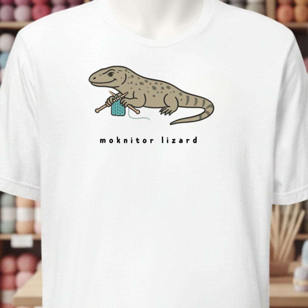 Moknitor Lizard T-Shirt White t-shirt