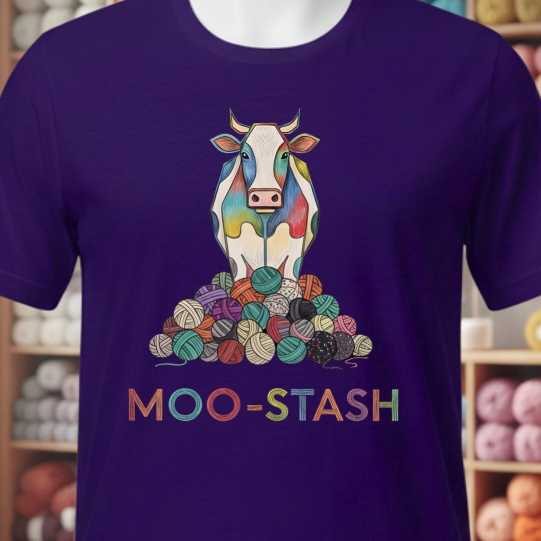 Moo Stash T-Shirt Purple t-shirt