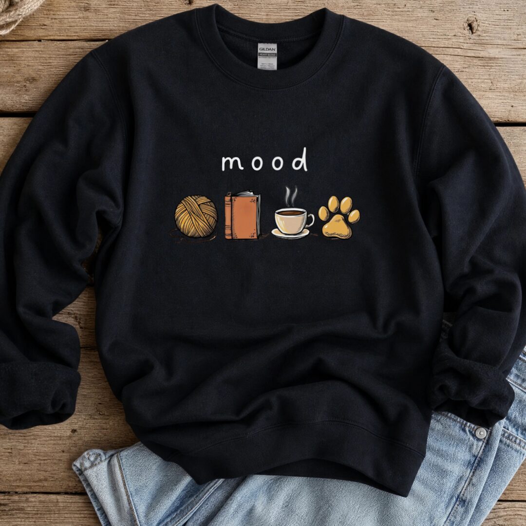 Mood Sweatshirt Black t-shirt