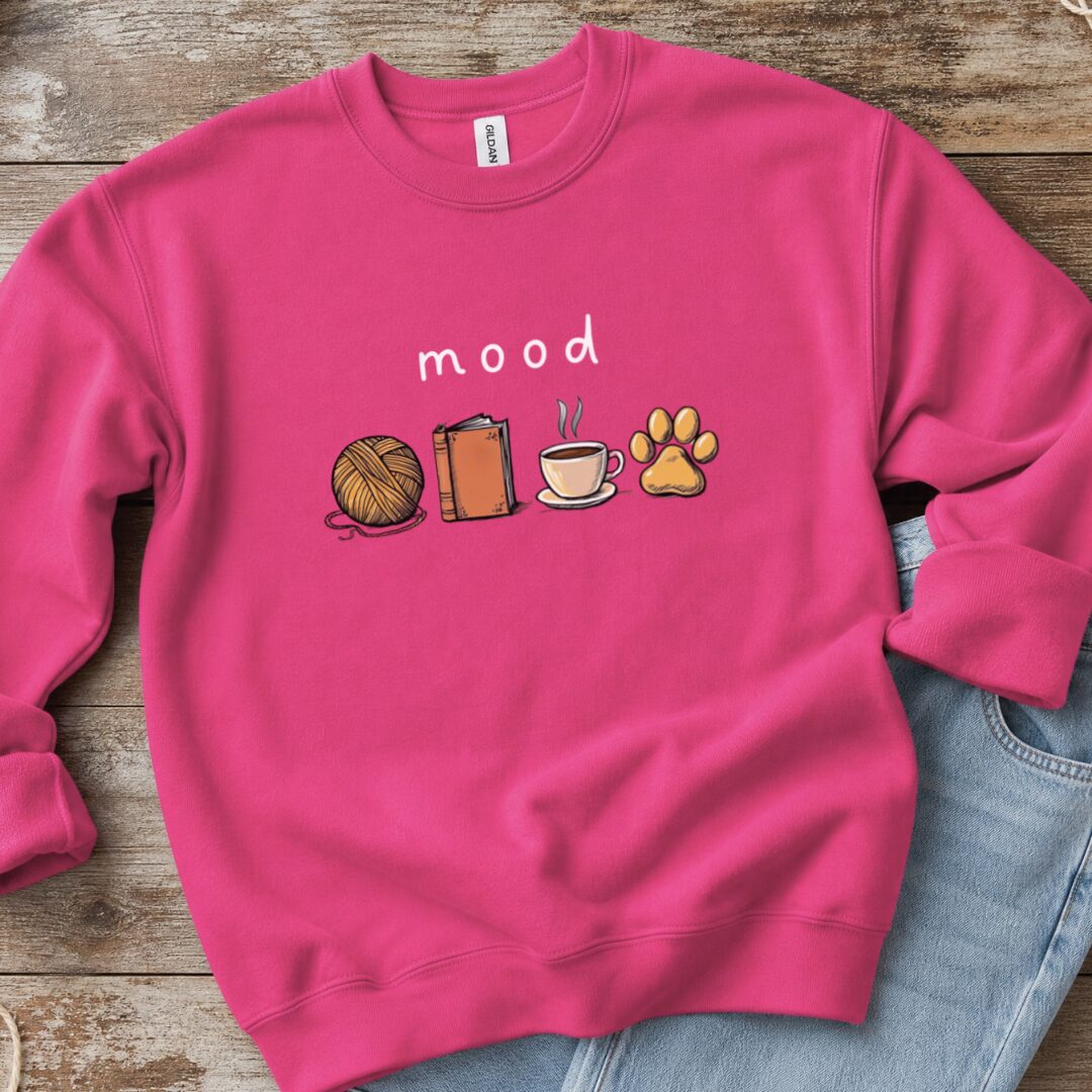 Mood Sweatshirt Bright Pink t-shirt