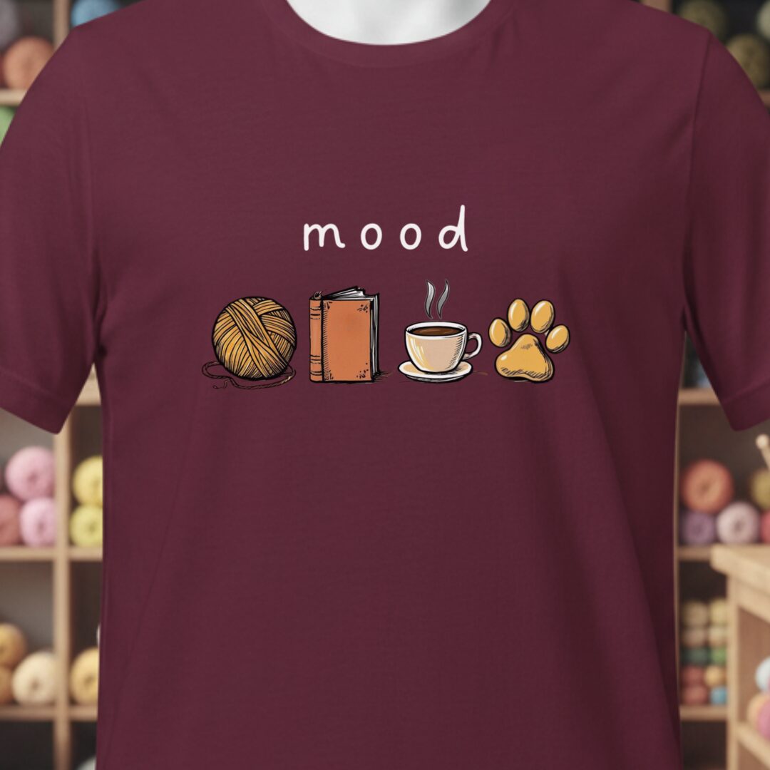 Mood T-Shirt Maroon t-shirt