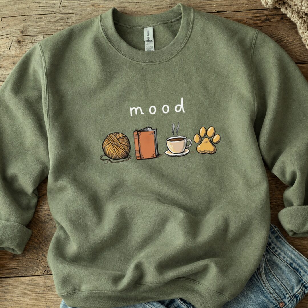 Mood Sweatshirt Military Green t-shirt