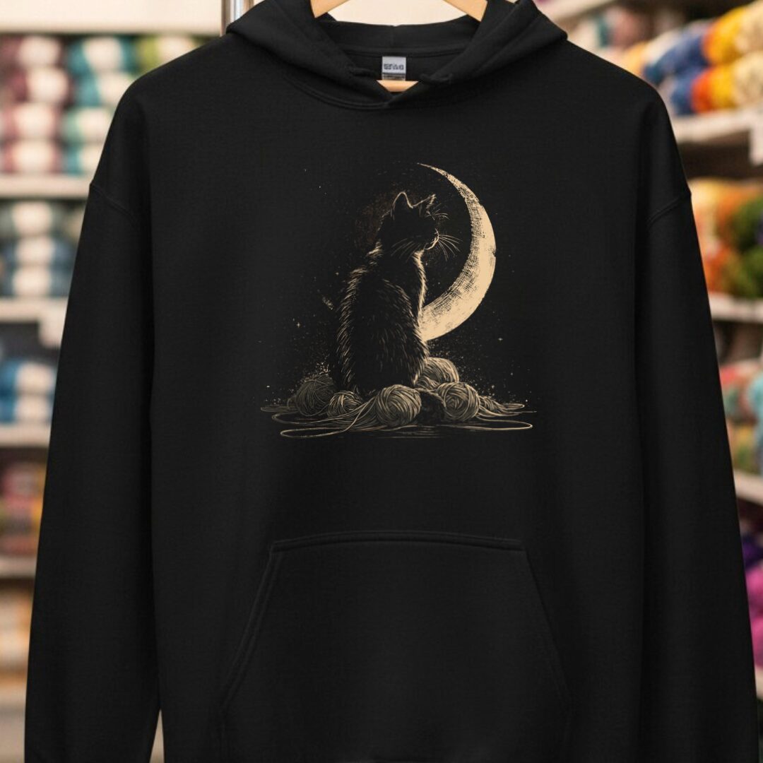 Moonlit Cat Black Hoodie.jpg