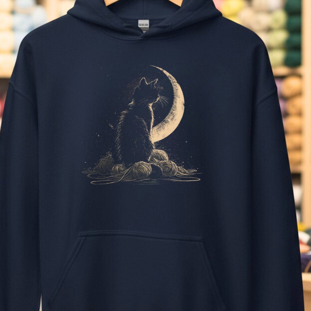 Moonlit Cat Navy Hoodie.jpg