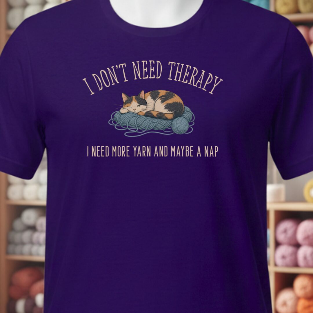 More Therapy T-Shirt Purple t-shirt