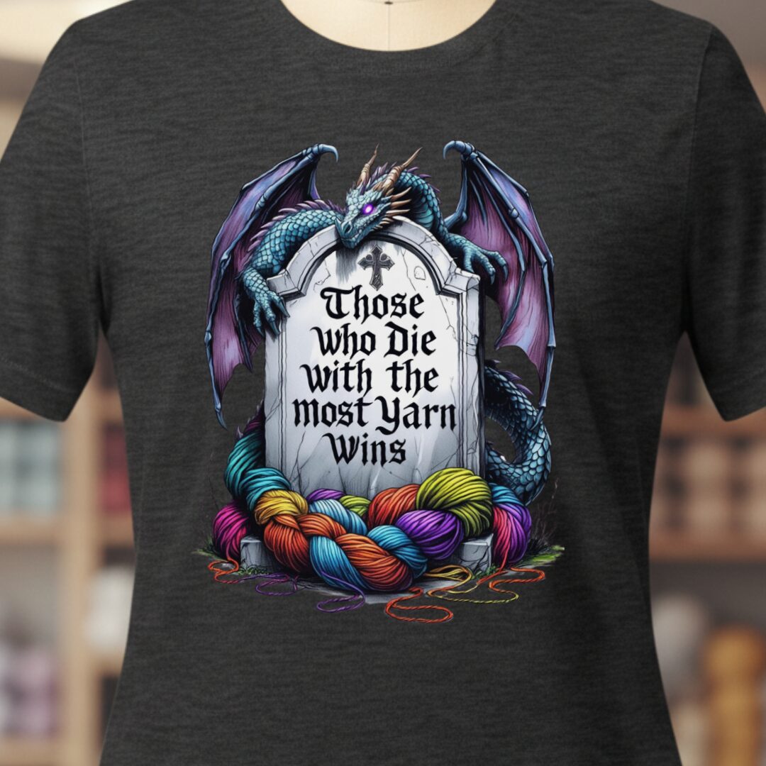 Most Yarn Wins T-Shirt Dark Grey t-shirt