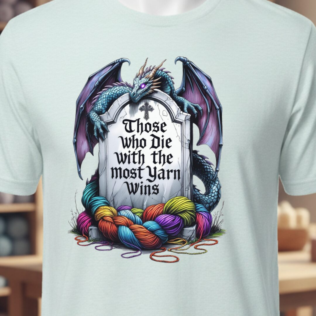 Most Yarn Wins T-Shirt Ice Blue t-shirt
