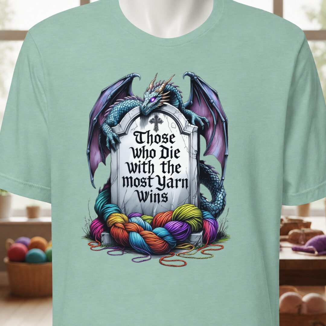Most Yarn Wins T-Shirt Sea Breeze t-shirt