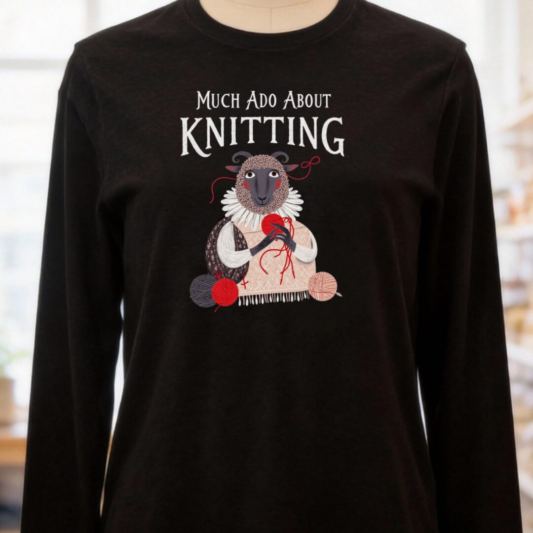 Much Ado Long Sleeve Tee Black t-shirt