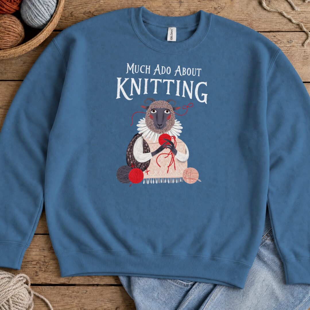 Much Ado Sweatshirt Indigo Blue t-shirt
