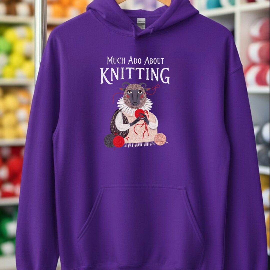 Much Ado Hoodie Purple t-shirt