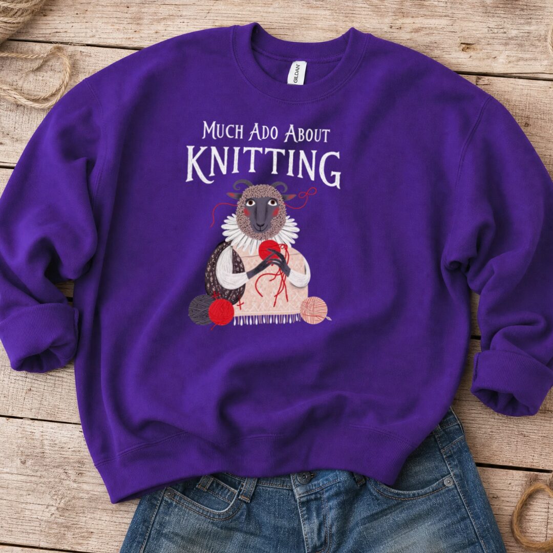 Much Ado Sweatshirt Purple t-shirt