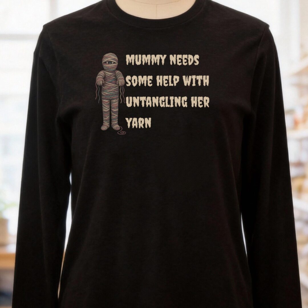 Mummy Black Long Sleeve Tee.jpg