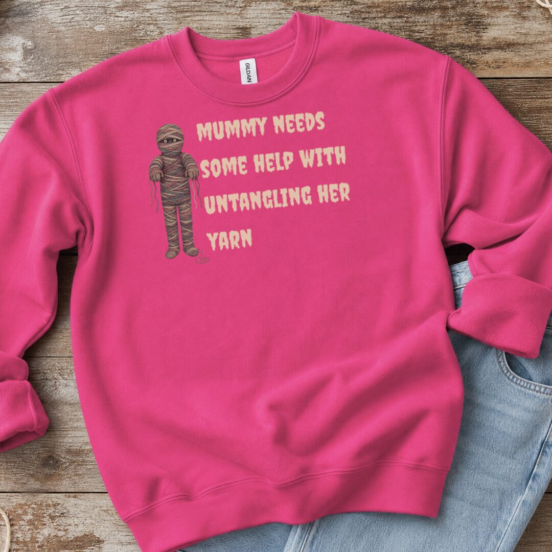 Mummy Bright Pink Sweatshirt.jpg