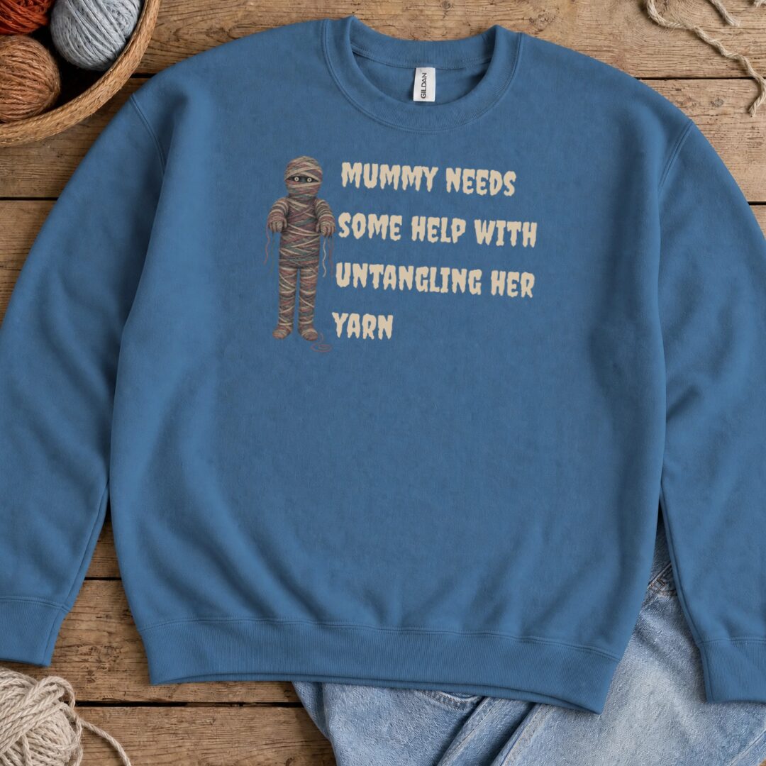 Mummy Indigo Blue Sweatshirt.jpg
