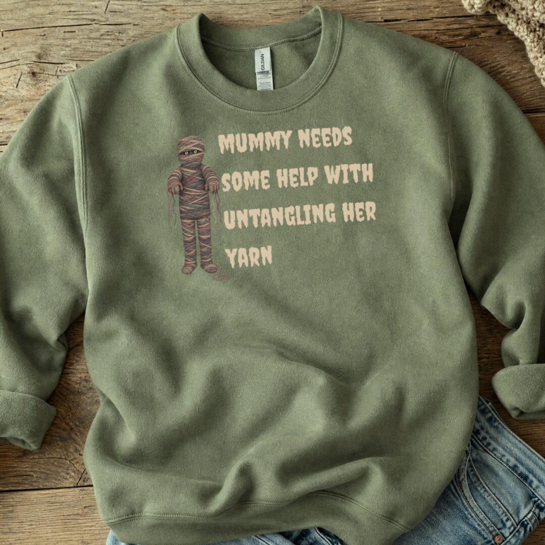Mummy Military Green Sweatshirt.jpg