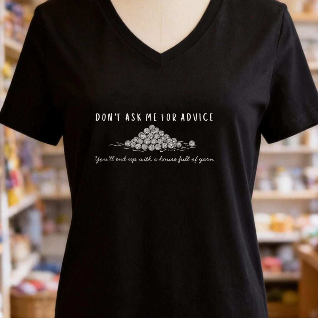 My Advice V-Neck T-Shirt Black t-shirt