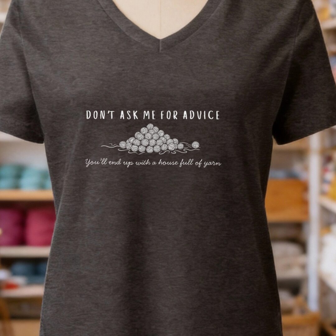 My Advice V-Neck T-Shirt Dark Grey t-shirt