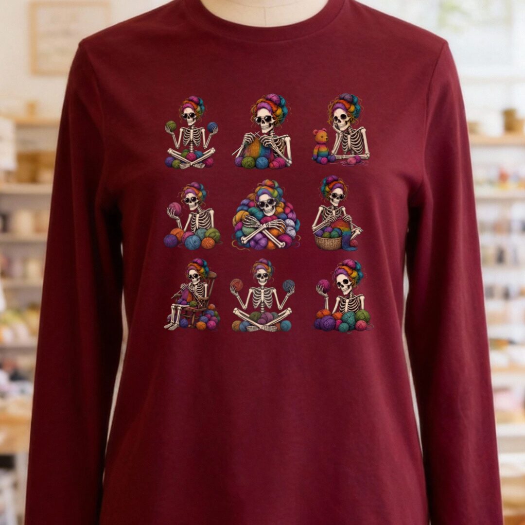 My Afterlife Long Sleeve Tee Maroon t-shirt