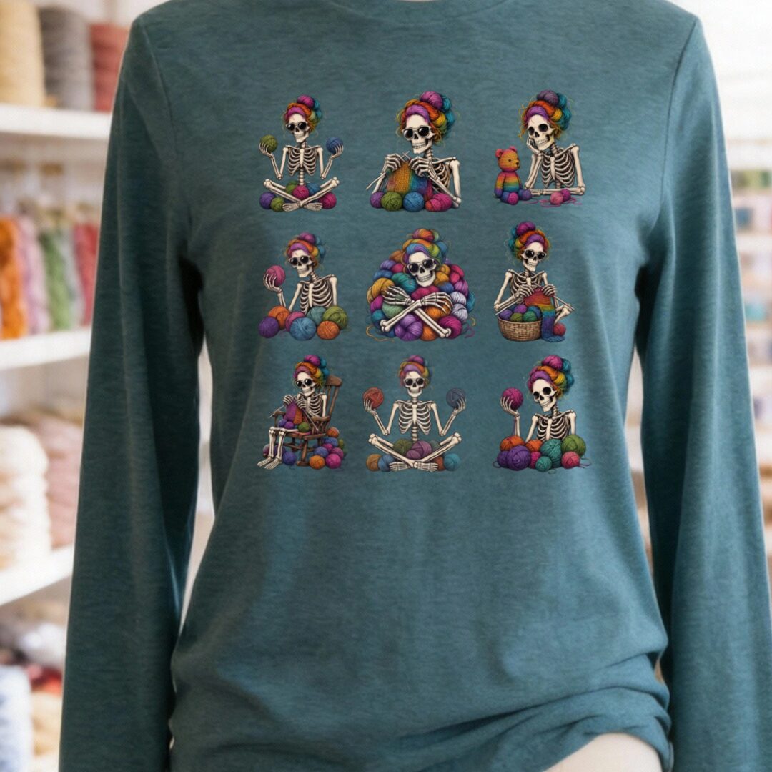 My Afterlife Long Sleeve Tee Teal Blue t-shirt