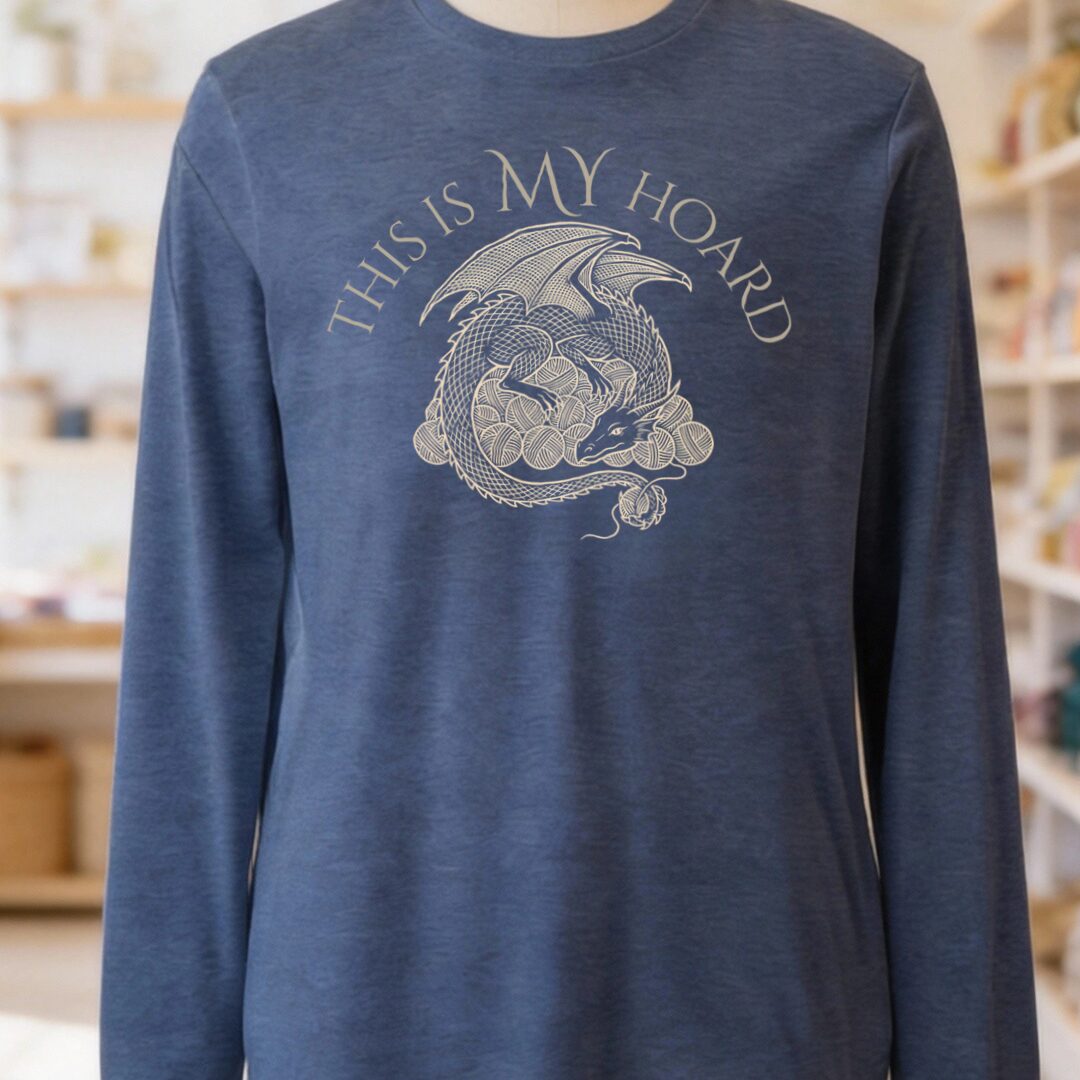 My Hoard Heather Navy Long Sleeve Tee.jpg