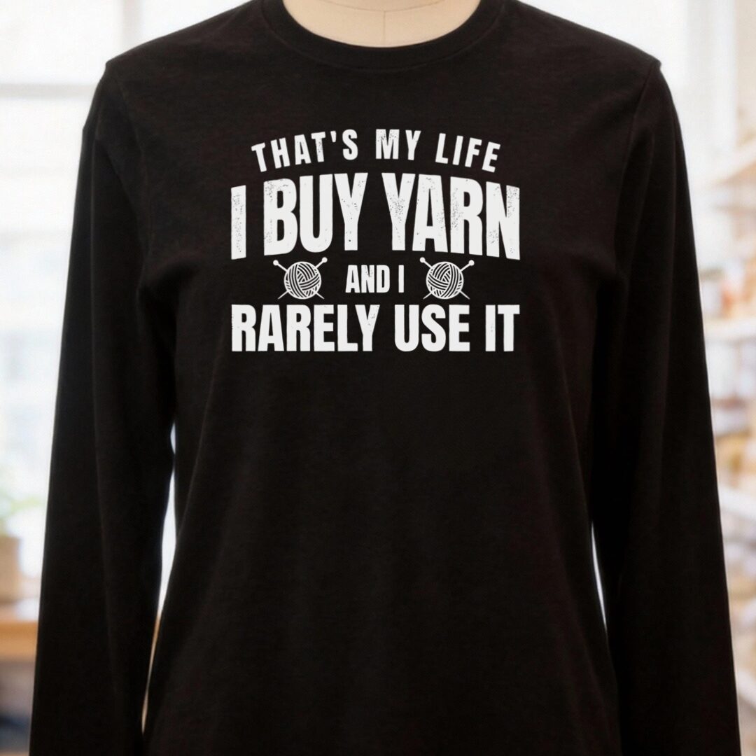 My Life Long Sleeve Tee Black t-shirt