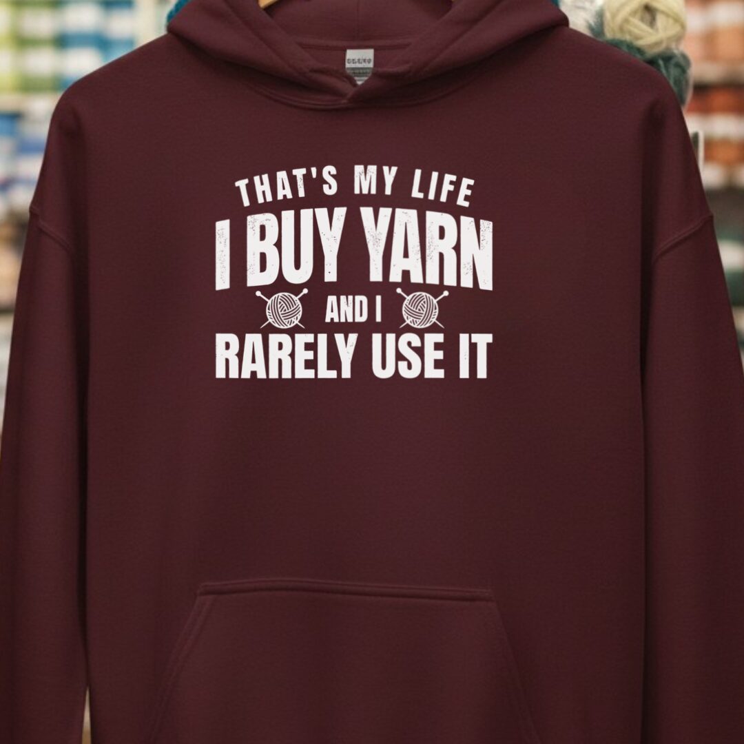 My Life Hoodie Maroon t-shirt