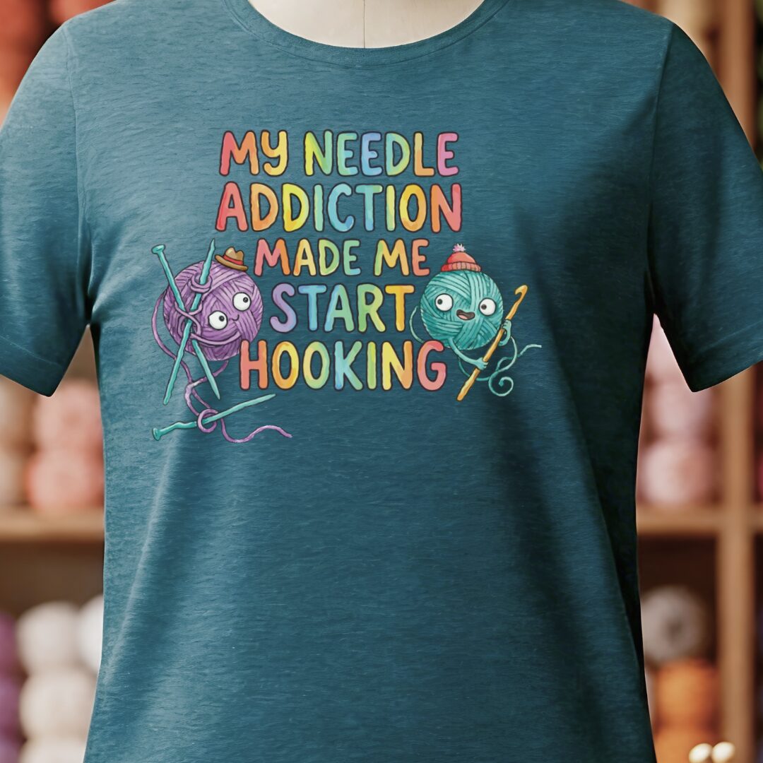 My Needle Addiction T-Shirt Teal Blue t-shirt