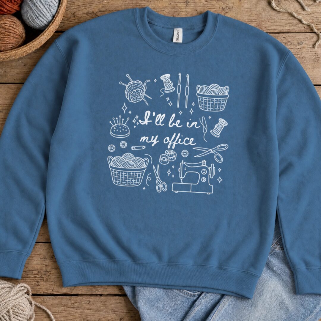 My Office Sweatshirt Indigo Blue t-shirt