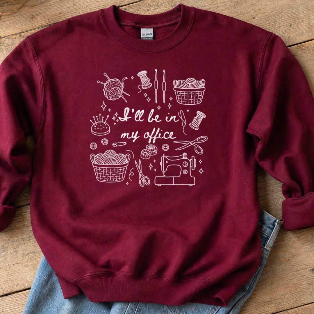 My Office Sweatshirt Maroon t-shirt