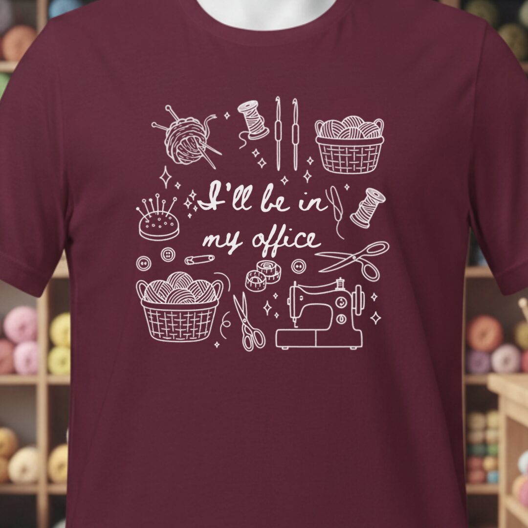 My Office T-Shirt Maroon t-shirt