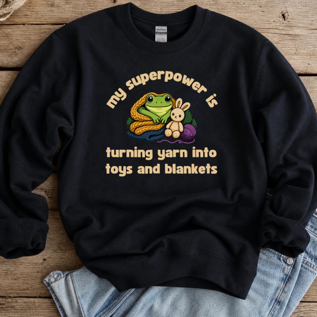 My Superpower Sweatshirt Black t-shirt