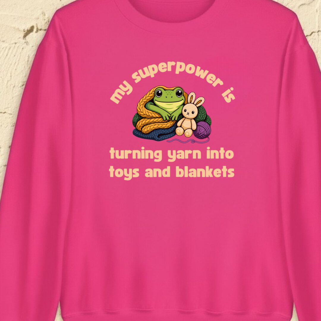 My Superpower Bright Pink Sweatshirt.jpg