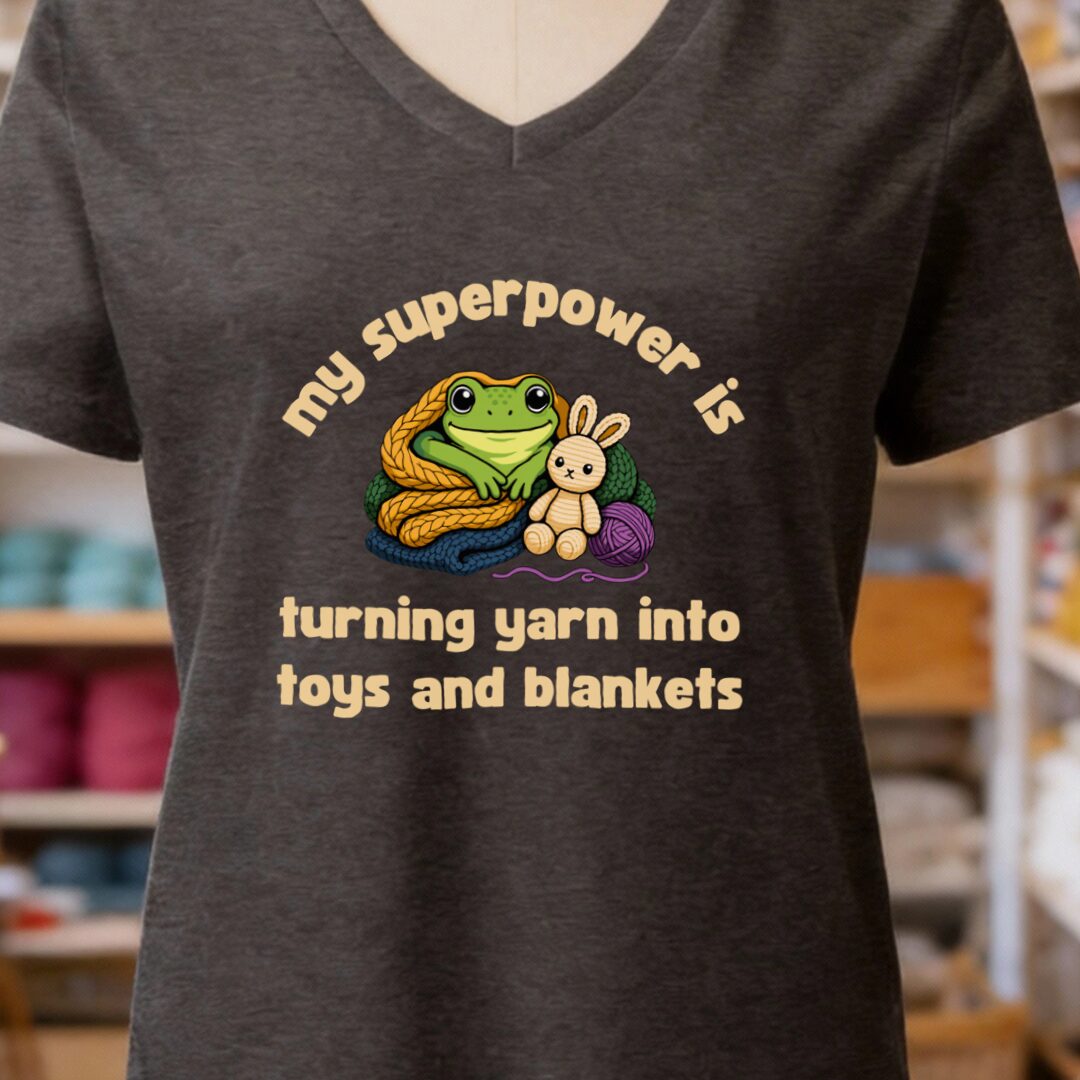 My Superpower V-Neck T-Shirt Dark Grey t-shirt