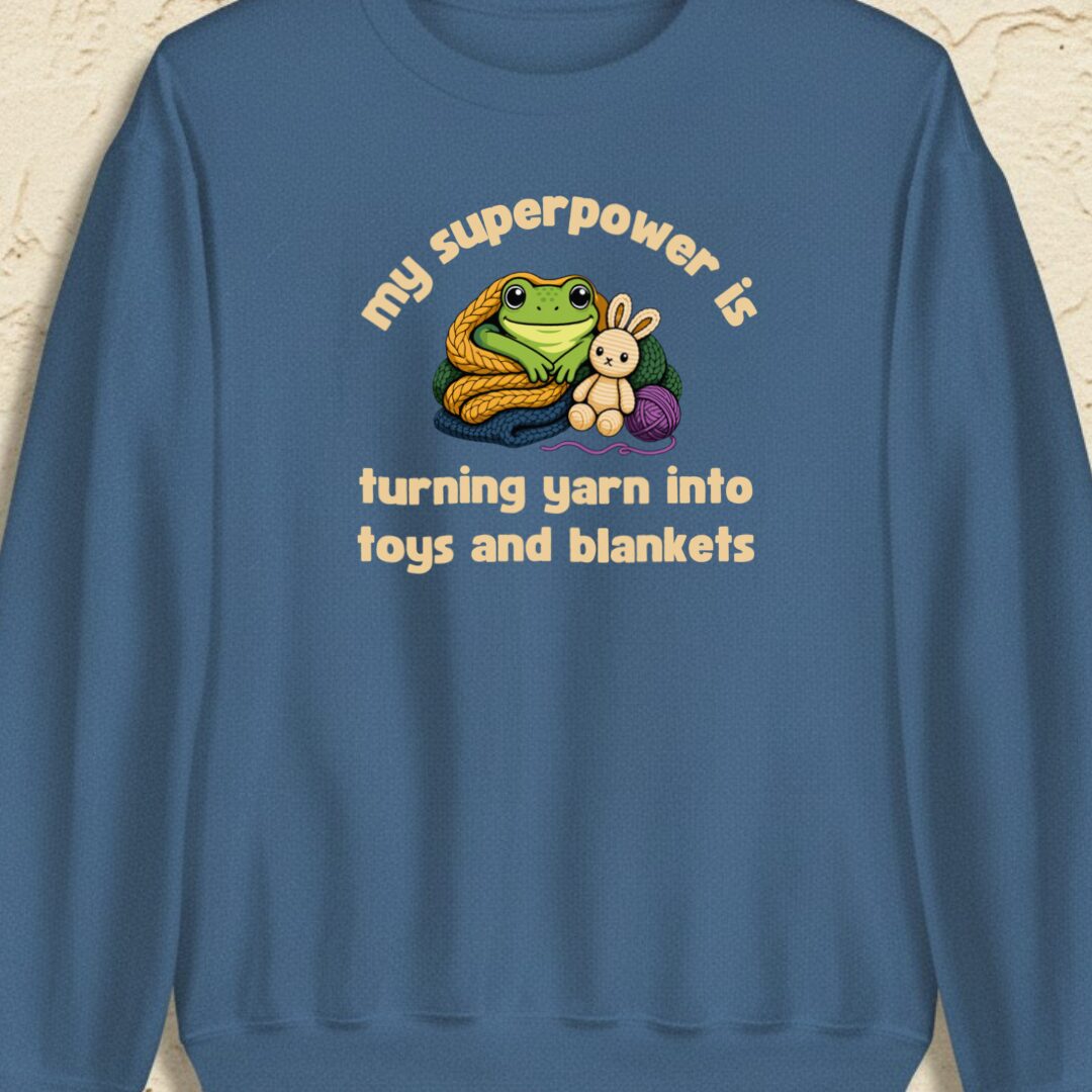 My Superpower Indigo Blue Sweatshirt.jpg