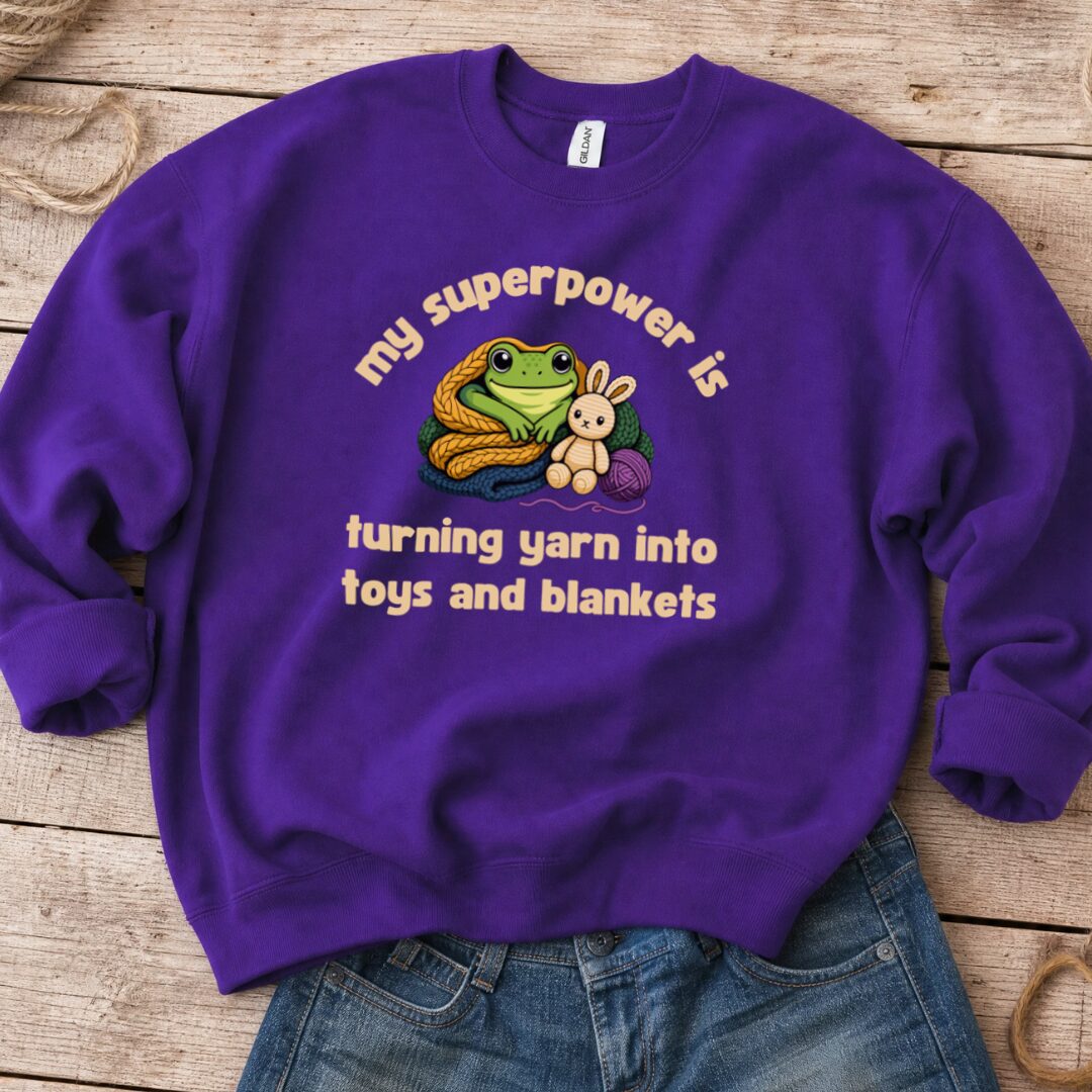 My Superpower Sweatshirt Purple t-shirt