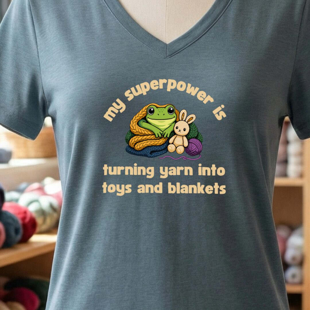 My Superpower V-Neck T-Shirt Slate t-shirt